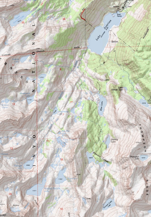 Baboon Lakes Map
